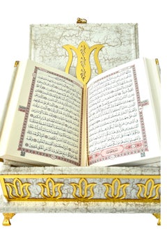 OLUDENIZ Luxurious Ramadan Velvet Quran Set with Golden Accents – Perfect for Home, Office, or Gifting  - Image 5