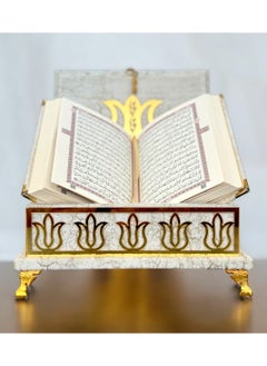 OLUDENIZ Luxurious Ramadan Velvet Quran Set with Golden Accents – Perfect for Home, Office, or Gifting  - Image 1