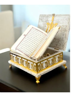 OLUDENIZ Luxurious Ramadan Velvet Quran Set with Golden Accents – Perfect for Home, Office, or Gifting  - Image 2