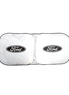 Ford مظلة للزجاج الأمامي لسيارة فورد، مظلة شمسية للسيارة من الأشعة فوق البنفسجية وواقي من الحرارة، حاجب من الشمس قابل للطي يحافظ على برودة سيارتك ويحجب الأشعة فوق البنفسجية  - Image 3