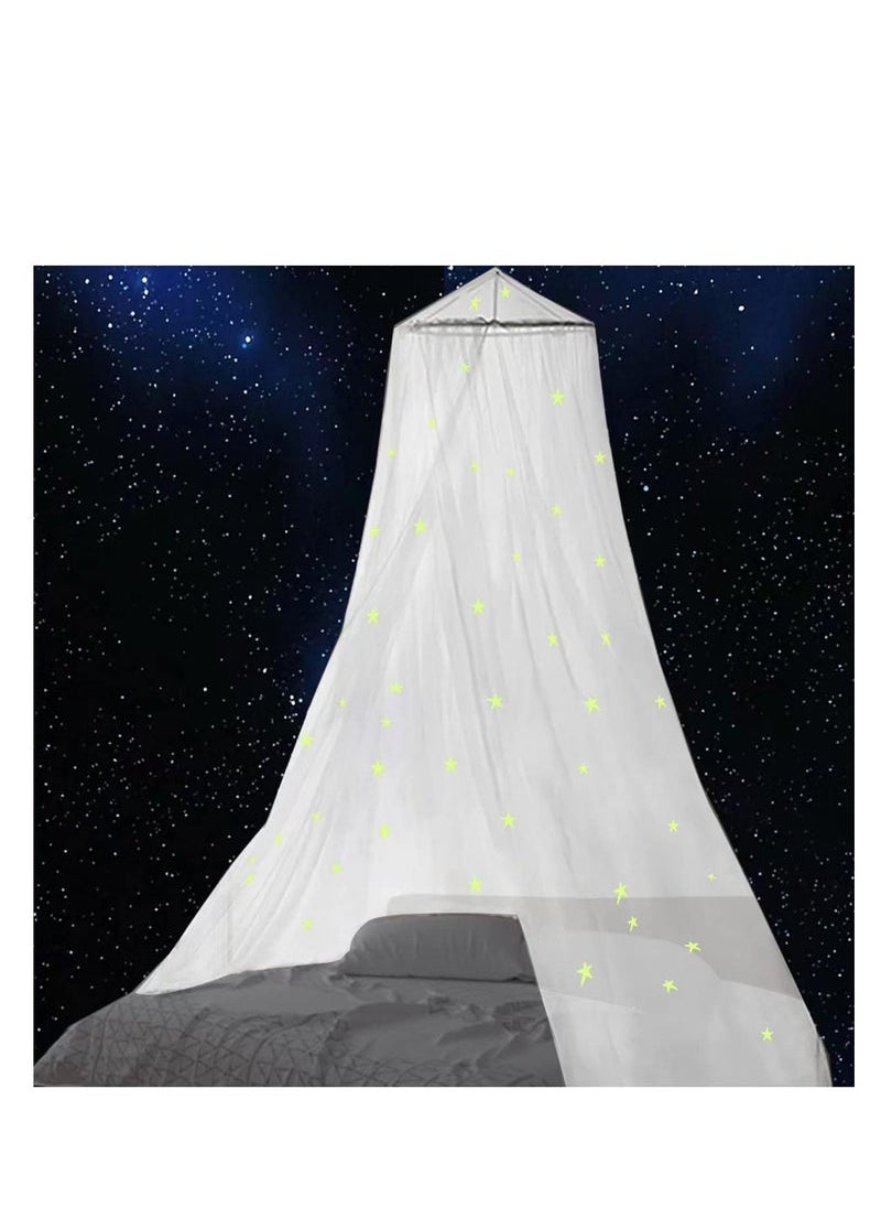 MIXDE Net with Fluorescent Stars Glow in Dark for Baby Kids and Adults  - Image 1