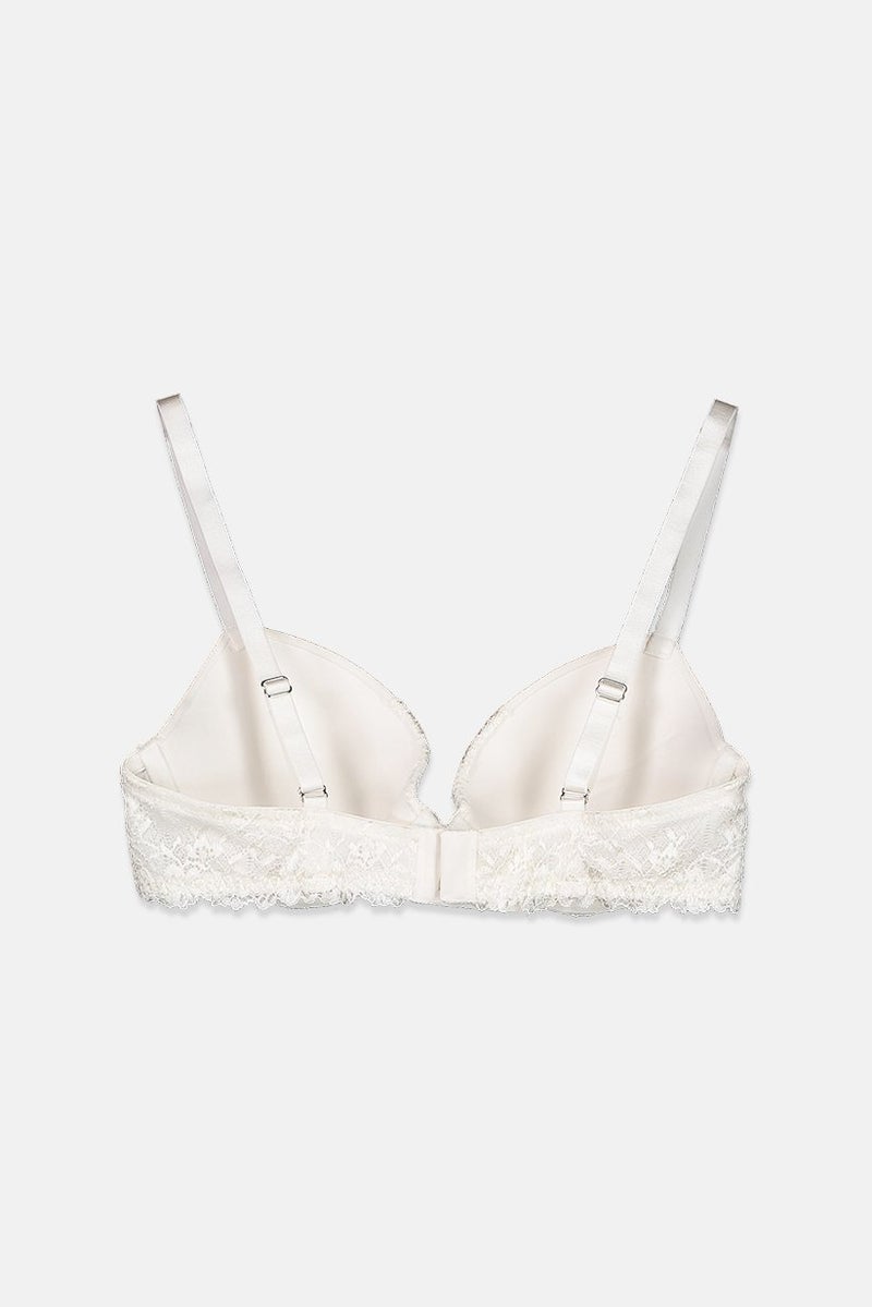 Tchibo Women Underwire Padded Push Bra, White - Image 2