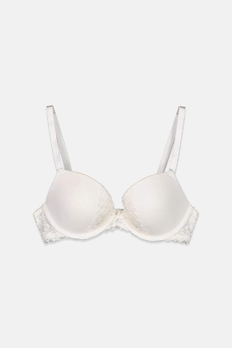Tchibo Women Underwire Padded Push Bra, White - Image 1