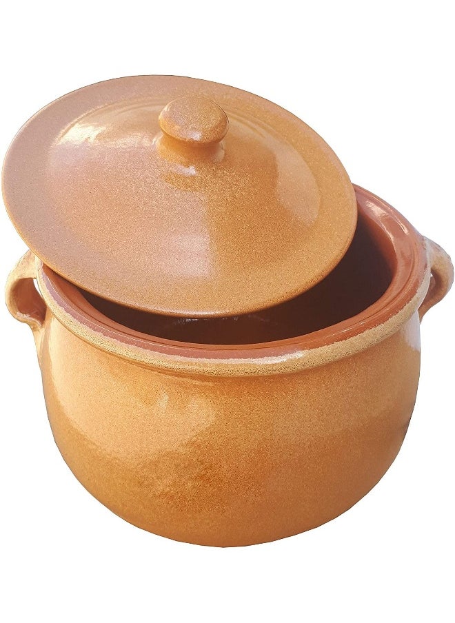 Regas Spanish Traditional Clay Pot Mud Olla Pot Brown 3.5Ltr  - Image 1