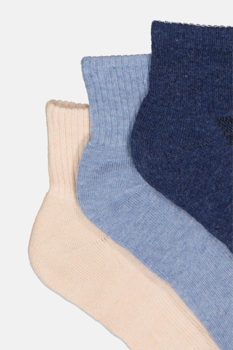 HEAD جوارب ربع للنساء 6 أزواج بشعار العلامة التجارية، متعددة الألوان - Image 3