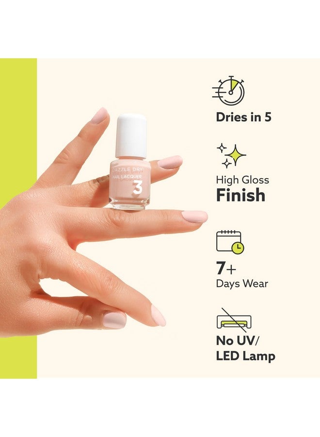 Dazzle Dry Mini Kit 4 Step System - Fast Track Cherry, a classic cherry red with blue undertones. Full coverage cream. (5 Piece Kit / 5 Manicures) - Image 4