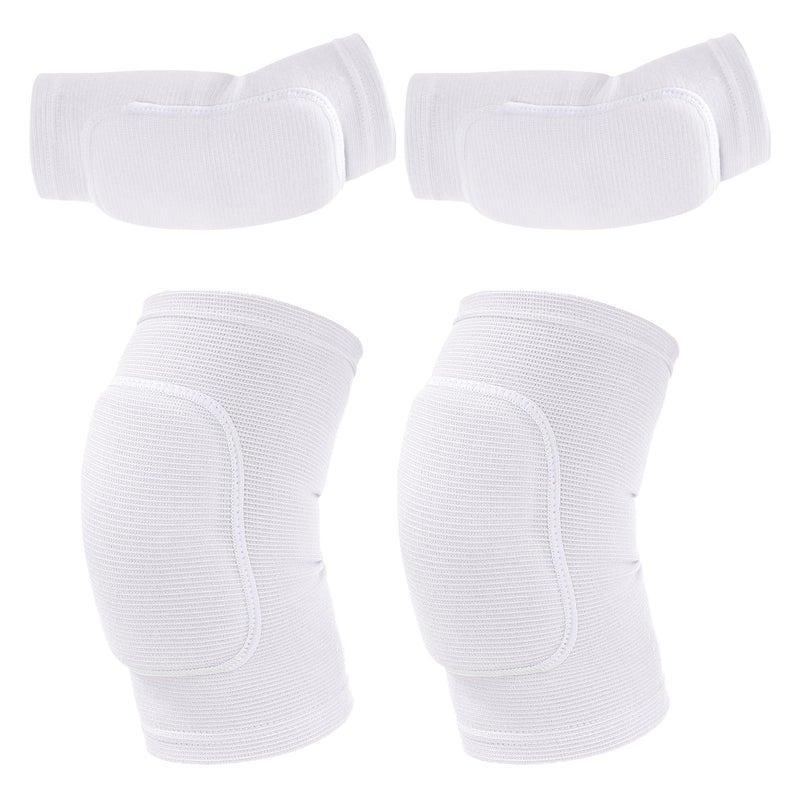 obmwang Volleyball Knee Pads and Volleyball Arm Pads Set for Kids Youth Volleyball Yoga Dance Football Basketball Running, Small - Image 1