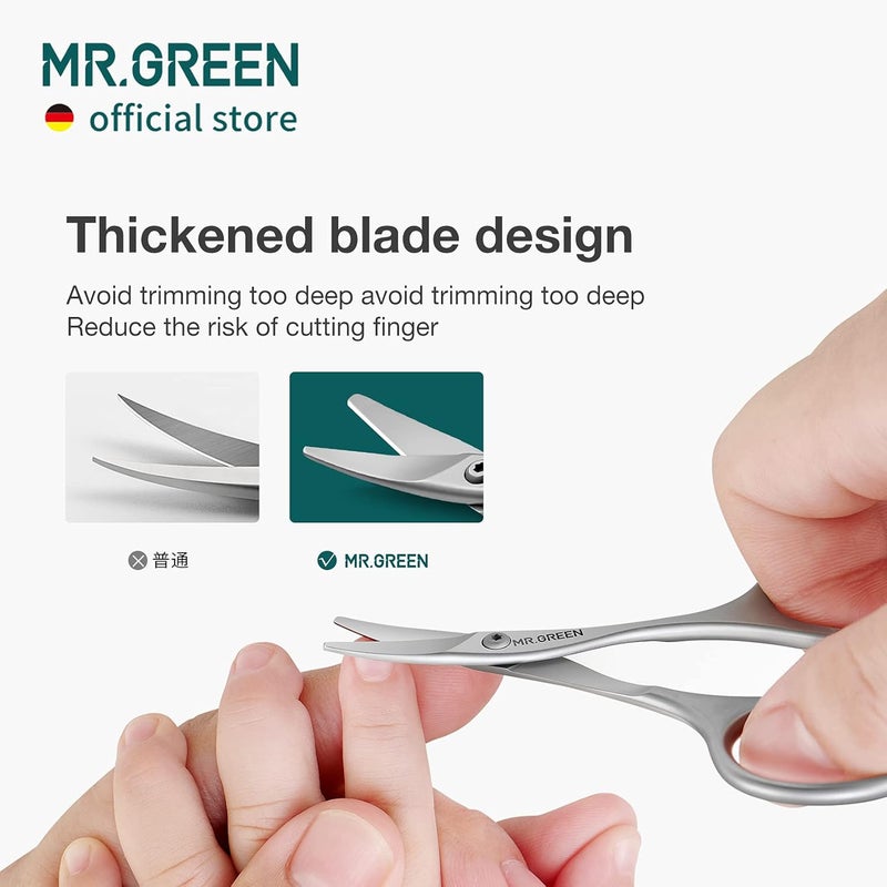 MRGREEN Baby Nail Scissors Safety Nail Care Clippers Cutter Newborn Baby Convenient Nail Grooming Manicure Tool Nail Scissors - Image 2