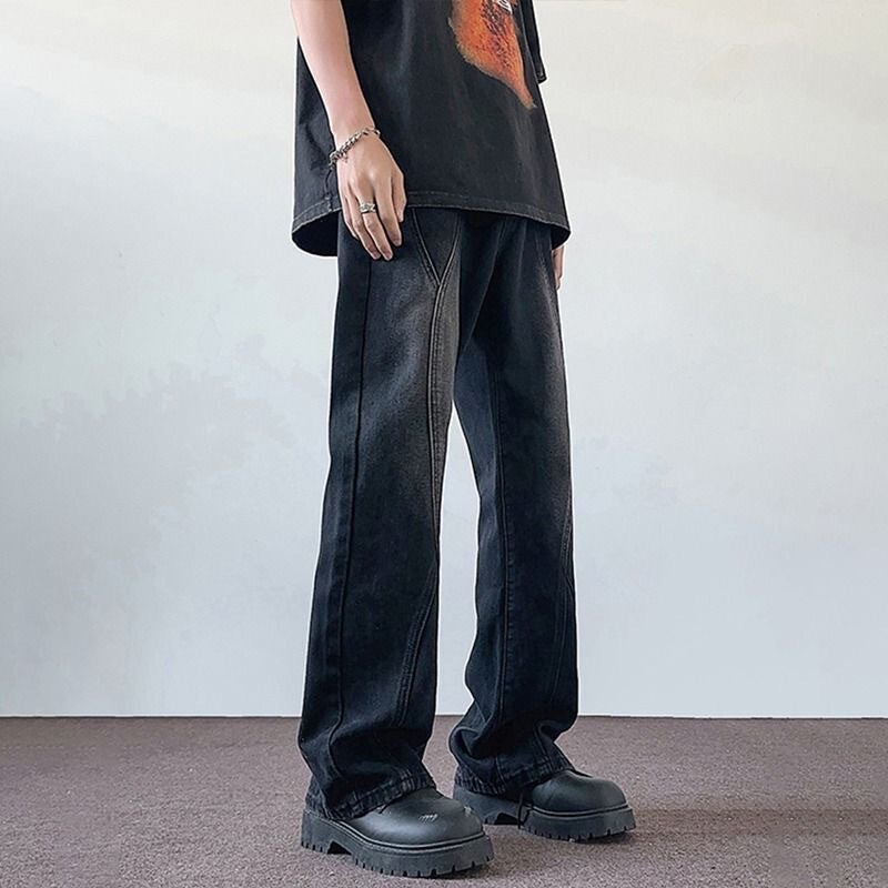 Unisex Classic Denim Jeans Loose Fit Daily Outdoor Wear - Image 2
