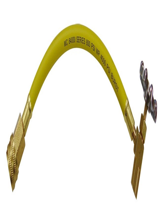 طقم إعادة شحن غاز التبريد R134A من ماستركول 85525، أصفر