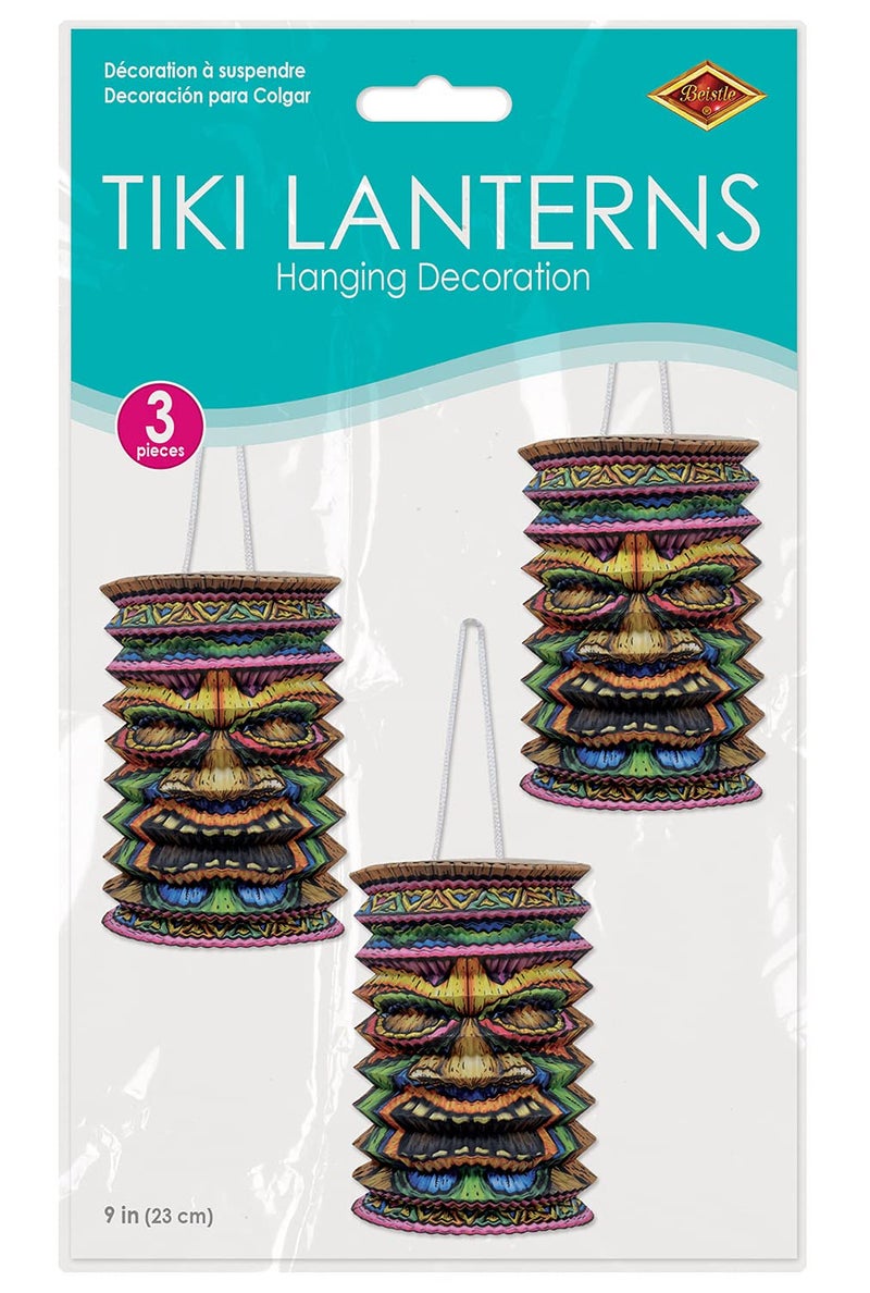 Beistle Tiki Paper Lanterns - Image 3