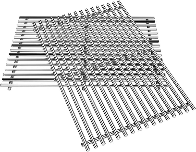 Utheer 7639 304 Stainless Steel Grill Grates for Weber Spirit I & II 300 Series, Spirit 700, 17.5" Cooking Grates for Genesis Silver B/C, Gold B/C, Platinum B/C, 1000-3500 - Image 1