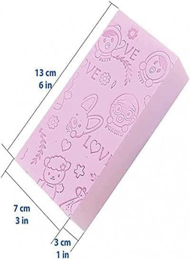 Barasti Ultra Soft Korean Scrubber Bathing Exfoliator for Adults and Infants Body Bath Sponge Skin Exfoliator Face Scrubber Dead Skin Remover for Men and Women - Image 3