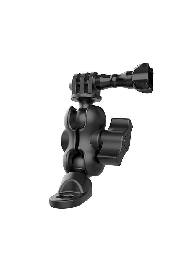 Generic - TELESIN Action Camera Motorcycle Rear-view Mirror Mounting Bracket 360° Rotation Action Camera Mount Adapter Replacement for GoPro Hero 11/10/9/8/7/6/5 Sports Cameras - Image 1