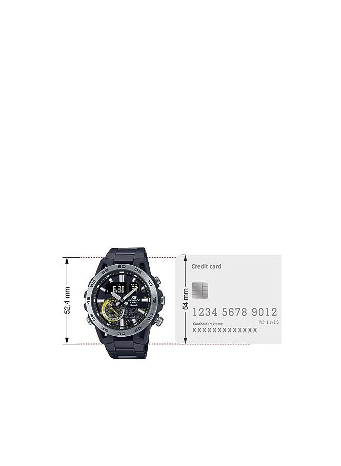 Casio Analog-Digital Black Dial Men's Watch-ECB-40DC-1ADF - Image 2