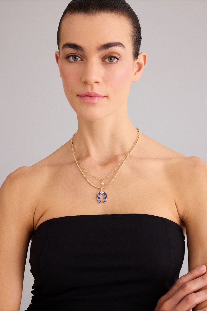 DeFacto Gold Woman Woman 2 Piece Necklace Set Casual - Image 1