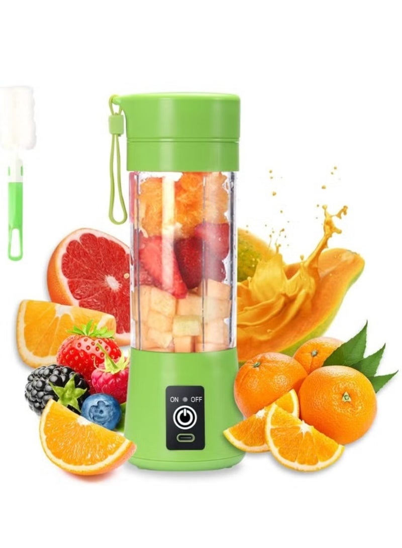 Raxoom Portable Blender Cup,Electric USB Juicer Blender,Mini Blender Portable Blender For Shakes and Smoothies, Juice,380ml, Six Blades Great for Mixing - Image 1