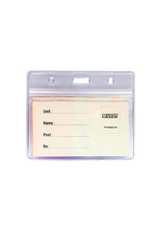 PARTNER ID Card Holders Waterproof Clear Plastic Perfect for Credit Cards, ID Swipe Cards, Key Cards, and Driver's License PVC Material (Pack of 10)  - Image 2