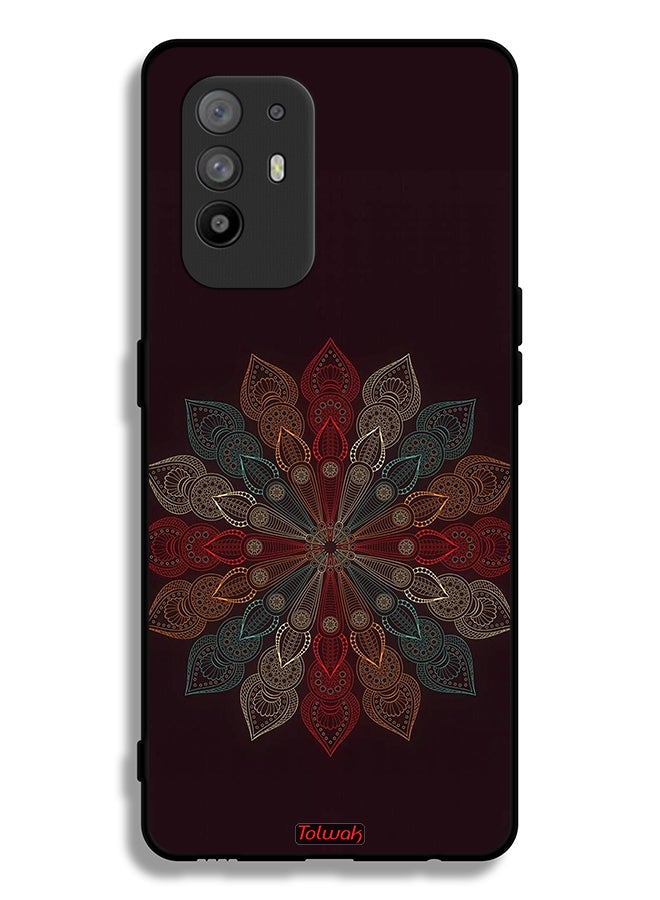 Tolwak Oppo F19 Pro Plus 5G Protective Case Cover Mandala Flower Art - Image 2