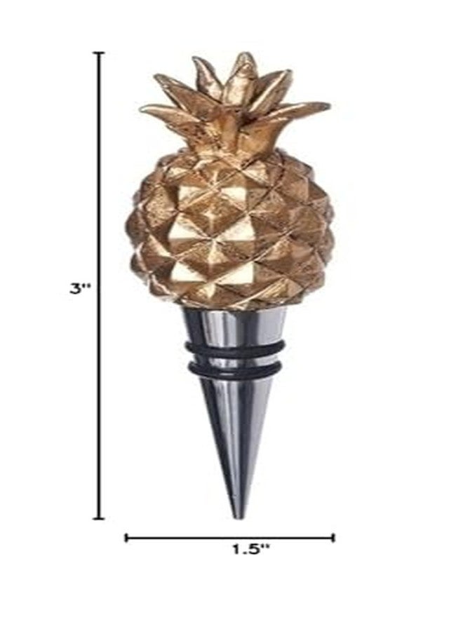 Roman 2.75"H pineapple bottle stopper paradise found collection - Image 3