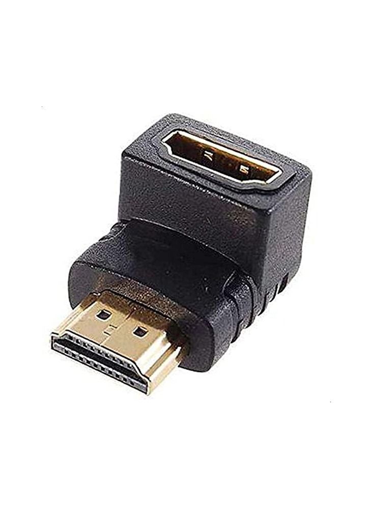 90 درجة HDMI محول الزاوية اليمنى M / F مطلية بالذهب لتلفزيون 1080p 3D LCD HDTV 