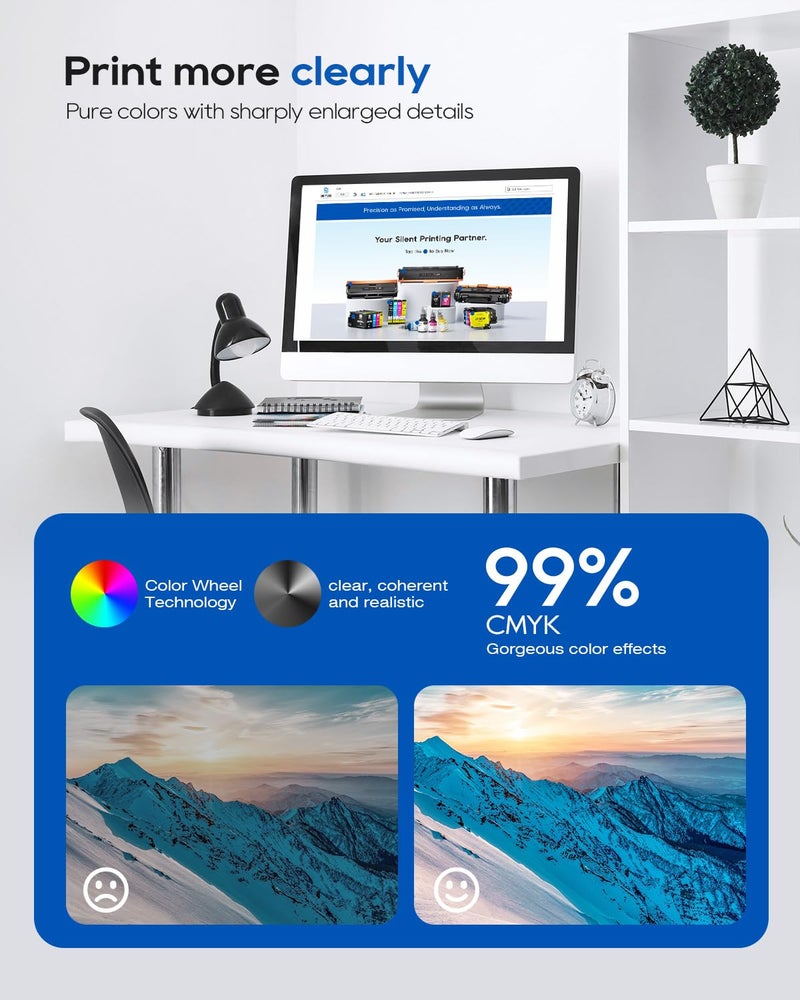 Skydo LC103XL LC103 Color Ink Cartridge Compatible for Brother LC103 XL LC101 103 Work With Brother MFC-J870DW MFC-J4510DW MFC-J450DW MFC-J6920DW MFC-J650DW (1 Black, 1 Cyan, 1 Magenta, 1 Yellow | 4 Pack) - Image 4
