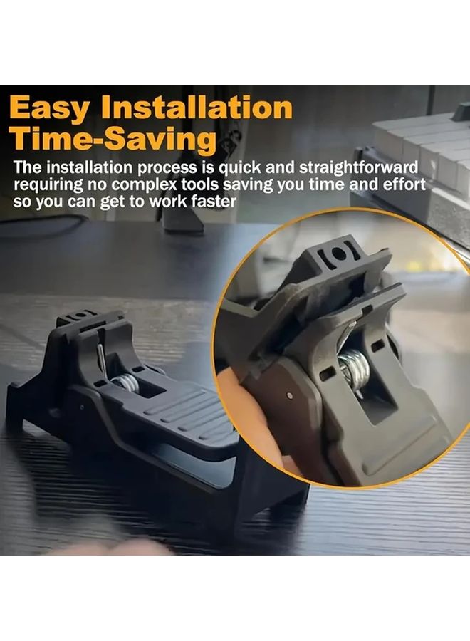 Black Wall Bracket Stand For Laser Level Drop Ceiling Mounting Tool - Image 4