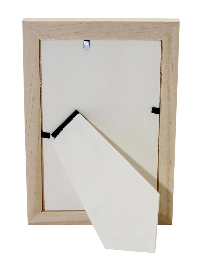 Creative Hobbies Unfinished Wooden Beaded Picture Frame | Paint or Decorate - Fits 4″ × 6″ Photos, Boho Farmhouse Display for Tabletop or Wall | 2 Pack - Image 4