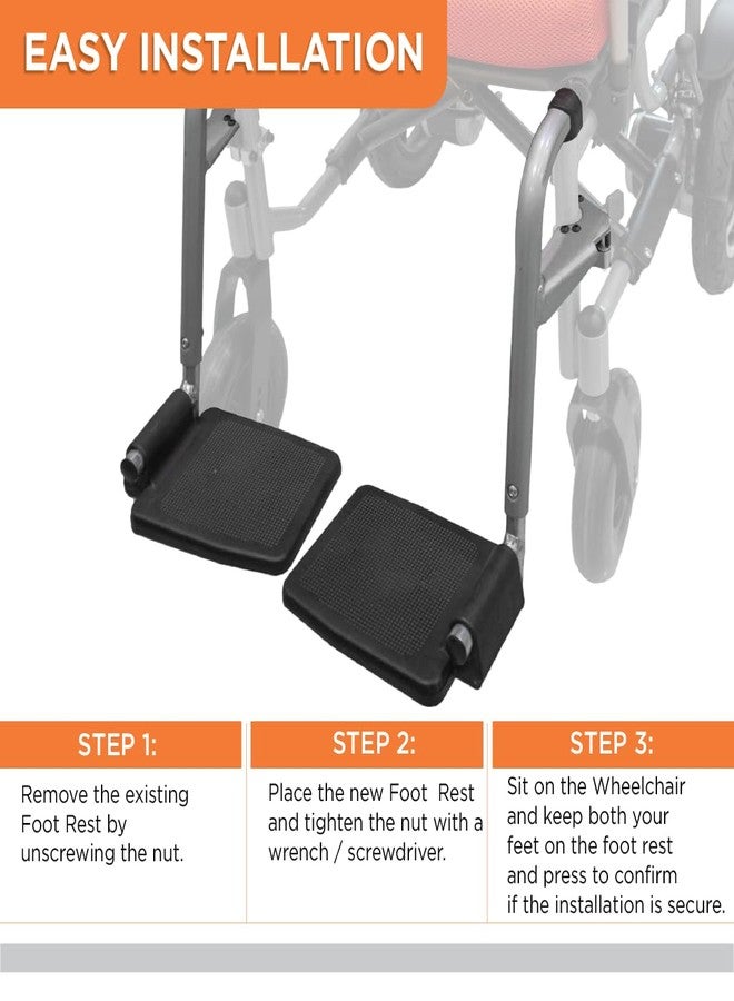 VISSCO Premium Foot Rest For Left & Right Side Of Power Wheelchairs - 2974 & 2974A - Image 4