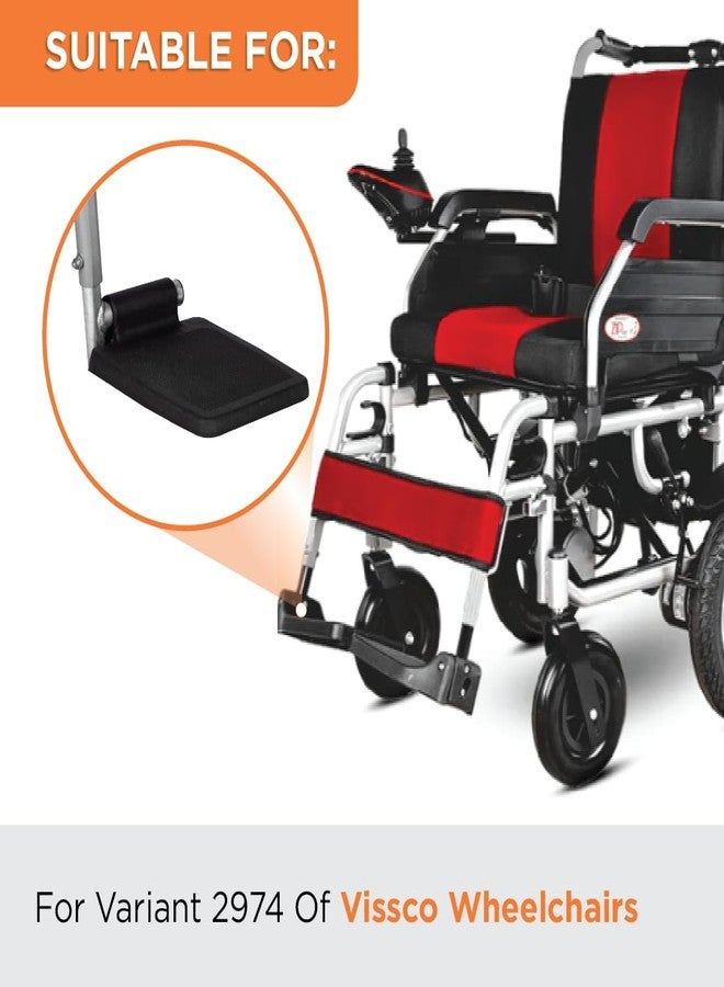 VISSCO Premium Foot Rest For Left & Right Side Of Power Wheelchairs - 2974 & 2974A - Image 3