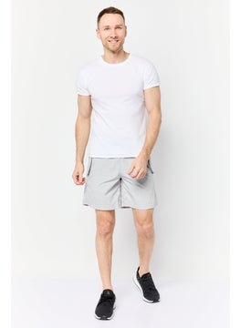 adidas Originals Men Sportswear Fit Outdoor Shorts, Light Grey  - Image 2