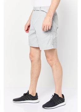 adidas Originals Men Sportswear Fit Outdoor Shorts, Light Grey  - Image 3