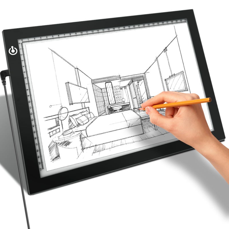 DigitPro A4 Light Box for Tracing â€“ Ultra-Thin LED Light Table with Adjustable Brightness, USB Powered Light Board for Kids, Artists, Tattoo Transfer, Drawing, Sketching, Stenciling & Art Projects - Image 1