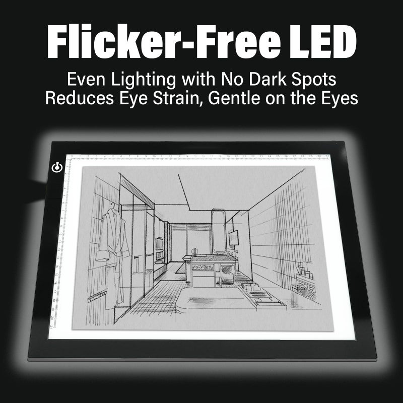 DigitPro A4 Light Box for Tracing â€“ Ultra-Thin LED Light Table with Adjustable Brightness, USB Powered Light Board for Kids, Artists, Tattoo Transfer, Drawing, Sketching, Stenciling & Art Projects - Image 4