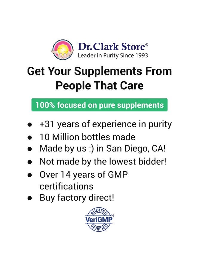 Dr Clark Store Turmeric Curcumin 500mg - 100 Capsules, Immune Support, Natural Herbal Supplement, Non-GMO, Vegan, Antioxidant Boost - Image 4