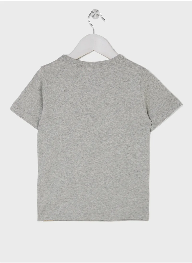 جاب Gray Boy'S T-Shirt Gap Logo Ss Feb Ptf Log