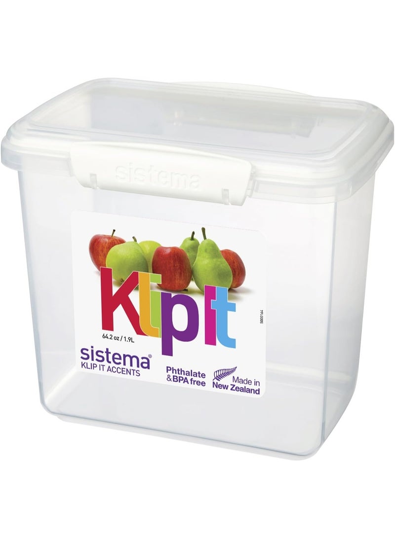 Sistema 1.9 Litre Polyproplene Rectangular Container - Image 1