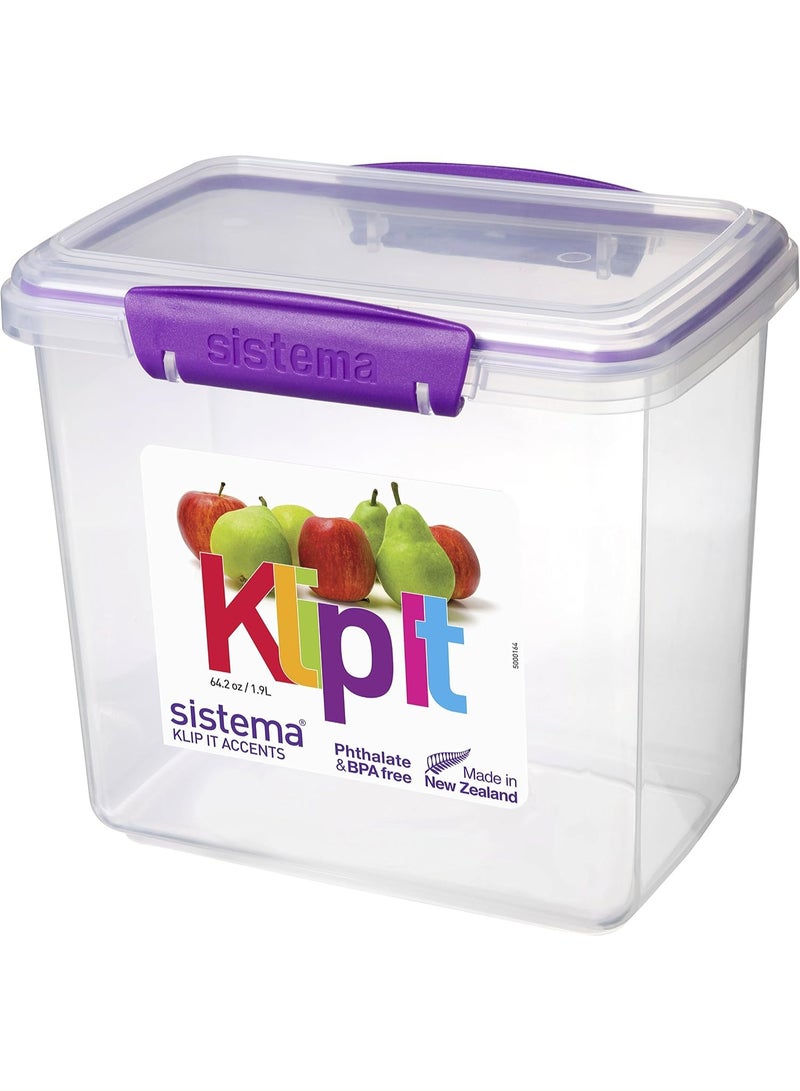 Sistema 1.9 Litre Polyproplene Rectangular Container - Image 2