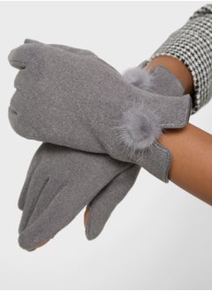Ginger Pom Pom Detail Winter Glove  - Image 5