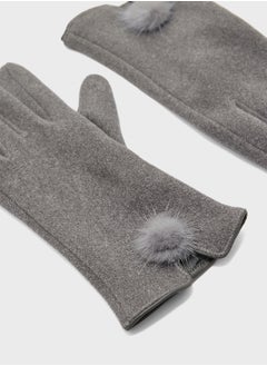 Ginger Pom Pom Detail Winter Glove  - Image 3
