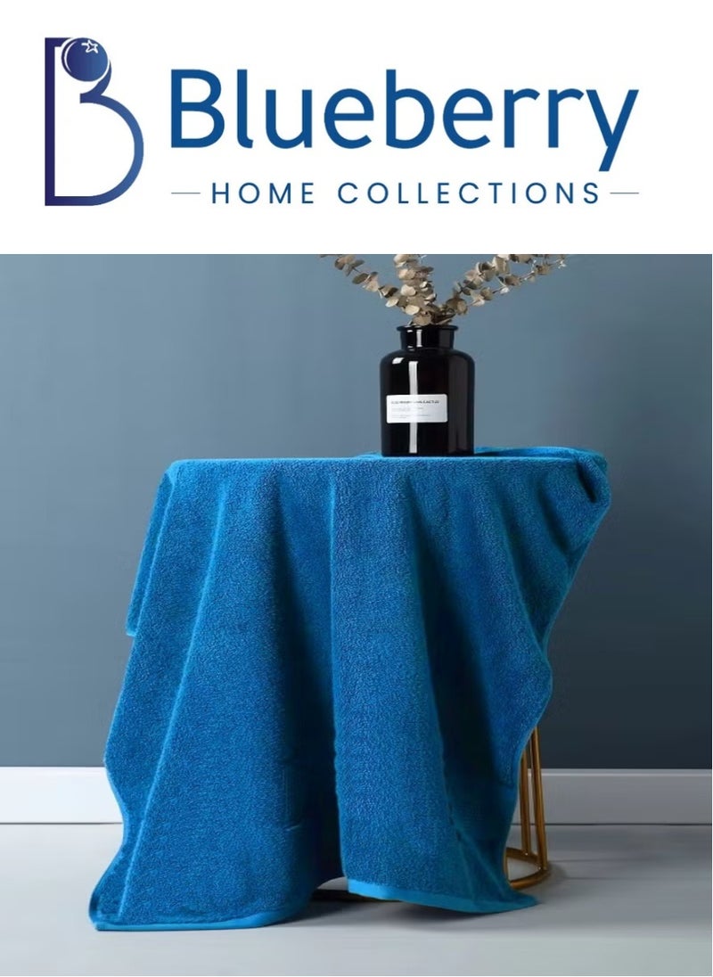Blueberry Bath Towel -100% cotton Large Size Highly Absorbent And Super Durable,colour - Royal Blue - Image 1