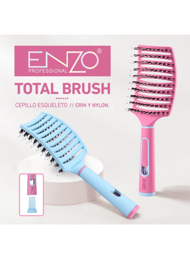 ENZO Professional فرشاة إنزو المتقدمة هيكل 9034 مجموعة باربي الزرقاء - Image 3