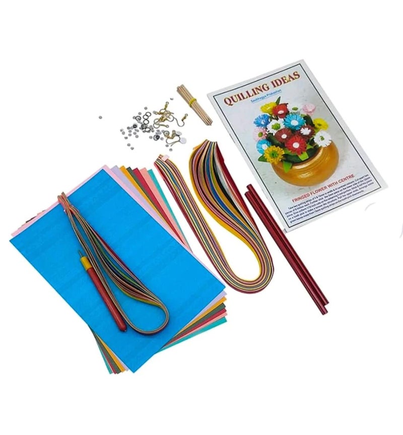 KRAFTMASTERS�Begiinners Quilling Paper Set with Strips All Necessary Tools for,Quiller, Kids and Adults - Image 2