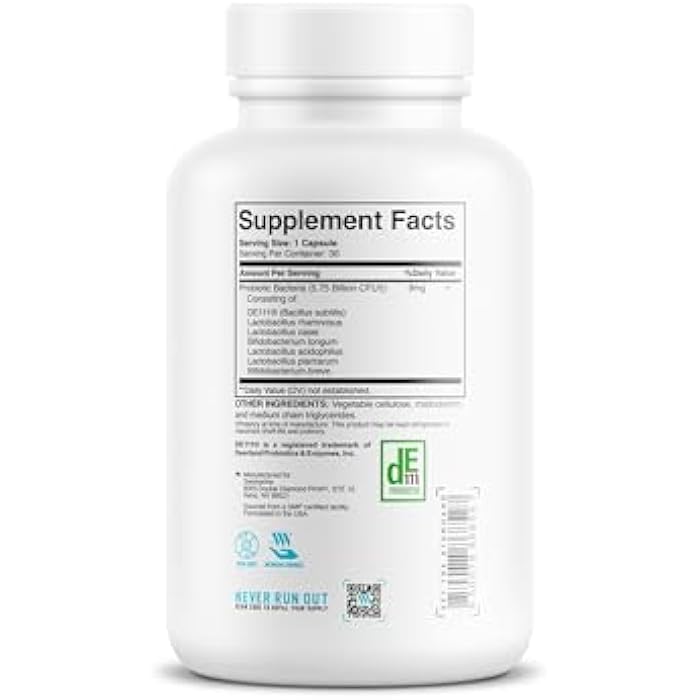Swolverine Probiotix | Advanced Probiotic Supplement, DE111 Bacillus Subtilis, Digestive Health, Gut Health, Immune System Support (30 Count (Pack of 1)) - Image 4