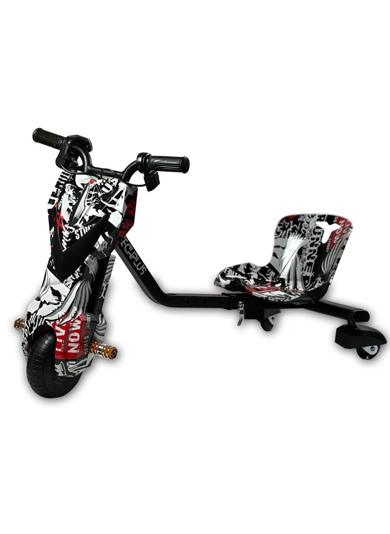 36V Mini Electric Drift Trike for Kids – 3-Wheel Motorized Ride-On with 6.5" Front Wheel, LED PU Rear Wheels, Foldable Design for Easy Storage – Perfect Outdoor Gift for Boys & Girls - Image 1