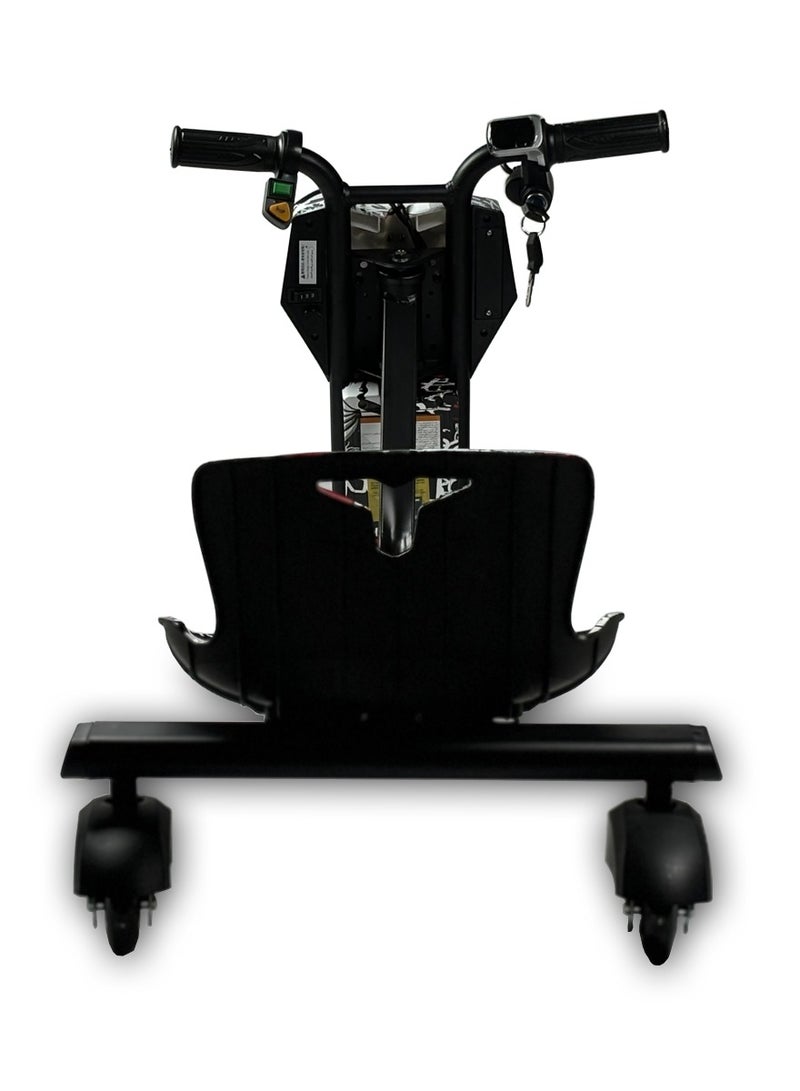 36V Mini Electric Drift Trike for Kids – 3-Wheel Motorized Ride-On with 6.5" Front Wheel, LED PU Rear Wheels, Foldable Design for Easy Storage – Perfect Outdoor Gift for Boys & Girls - Image 4