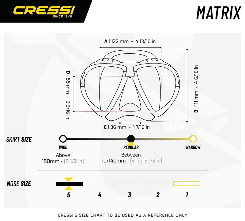 Cressi Matrix 2-Lens Masks, Clear/Clear - Image 5