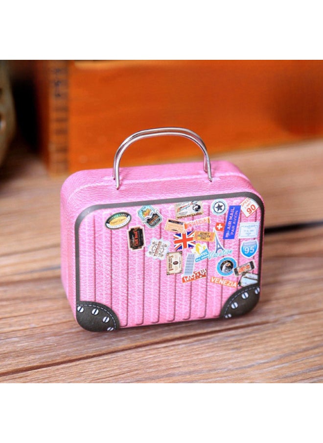 Generic - Flying Song Super Cute Metal Suitcase Music Box Mini Wind-up Music Box Creative Gift Gift Sky City-Color:03 Collage Stamps]-Dimensions:Music Winnie The Pooh - Image 1