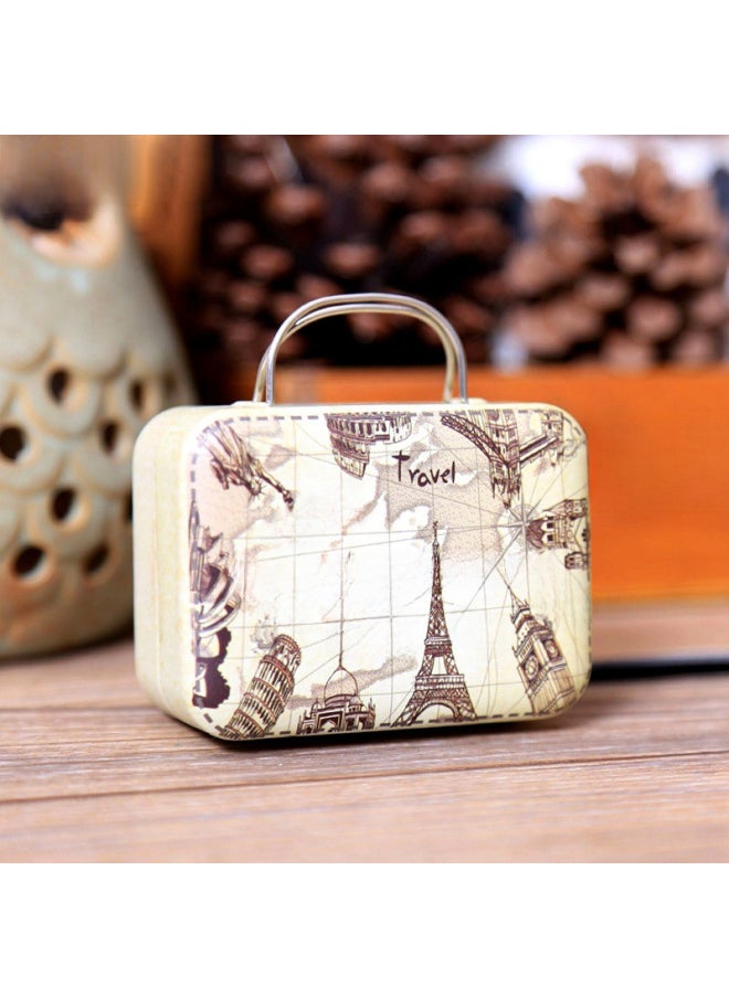 Generic - Flying Song Super Cute Metal Suitcase Music Box Mini Wind-up Music Box Creative Gift Gift Sky City-Color:03 Collage Stamps]-Dimensions:Music Winnie The Pooh - Image 1