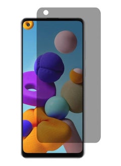 HuHa Samsung Galaxy A21s Screen Protector Glass Full Glue Tempered Glass Screen Guard Anti Explosion 2.5D  - Image 1